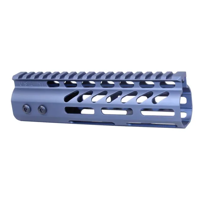 Guntec USA Ultra Lightweight Thin M-LOK System Free Floating Handguard w/Monolithic Top Rail 7in Grey