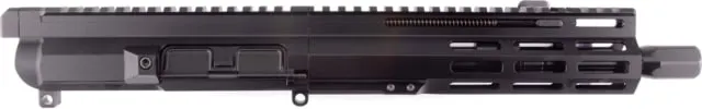FM Products Mike-15 .223 Wylde Gen 2 Complete Upper Receiver 17.75 inch 9 inch Barrel Pistol Length 1-8 Twist 1/2x28 Thread Free-Float Nitride Black
