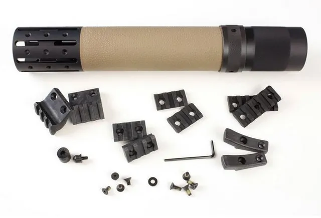 Hogue AR-15/M-16 Rifle Length OverMolded Forend W/ Accessories - Desert Tan