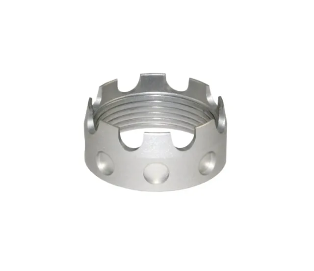 Presma Aluminum Castle Nut for .223/5.56/.308 Buffer Tube Receiver End Plates Silver