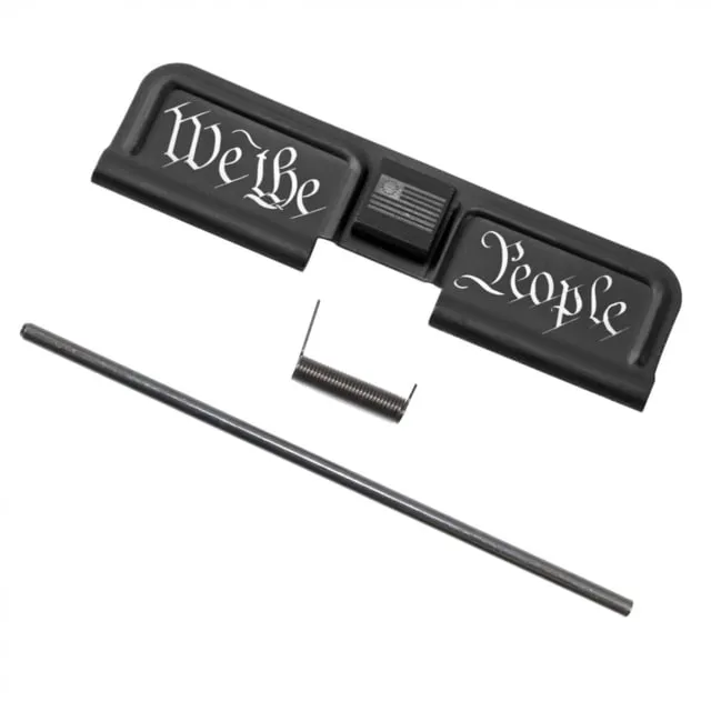 Tiger Rock AR-10/LR-308 Ejection Port Dust Cover Complete Assembly with 2A Engraving Infringed Black Small
