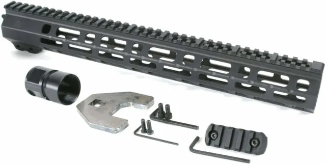 AT3 Tactical SPEAR M-LOK AR-15 Free Float Handguard 15 in Black