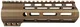 ABC RIFLE COMPANY Custom Ultra Slim AR-15 M-LOK Handguard 7in Cerakote Burnt Bronze