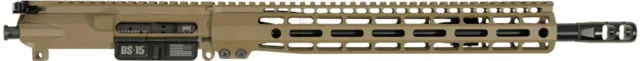 Dark Storm Industries DS-15 Typhoon AR-15 5.56x45mm NATO 14.5in Complete Upper Receiver w/Pin/ Weld Mid Length 1-7 Twist 1/2x28 Cerakote FDE
