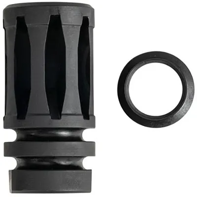 5.56 NATO A2 Flash Hider & Crush Washer 1/2x28" Black