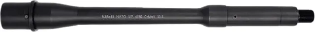 Lead & Steel AR-15 5.56mm Threaded AR Barrel 10.5in Government Carbine Length 1-7 Twist 1/2x28 Nitride Black