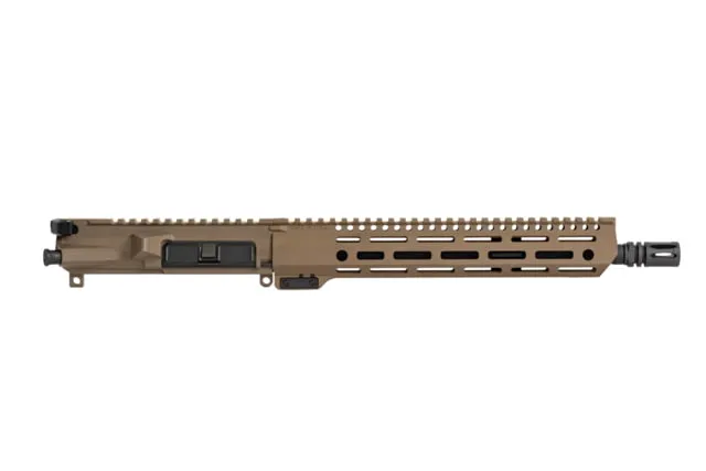 Mitchell Defense DOC 12.5in 5.56 NATO Upper Receiver Cold Hammer Forged Chrome-Lined Barrel Flat Dark Earth Finish M-LOK Free-Float Handguard