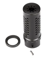 Spikes Tactical Dynacomp Extreme 1/2-28 Muzzle Brake, 5.56, Black Nitride