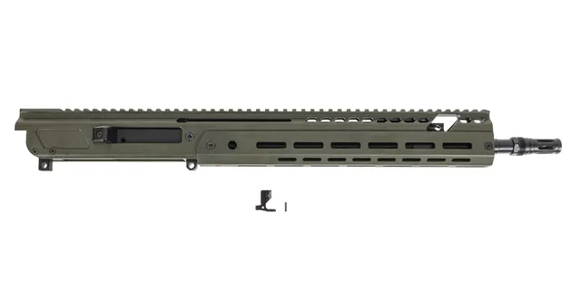 PSA JAKL 14.5" Rifle length Upper Assembly 5.56 NATO 1:7 Nitride w/Knurled CH, BCG & Rearden Flash Hider, ODG