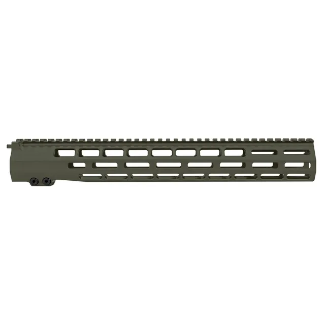 Grey Ghost Precision Handguard, MLOK, 15", Anodized Finish, Olive Drab Green, fits AR-10
