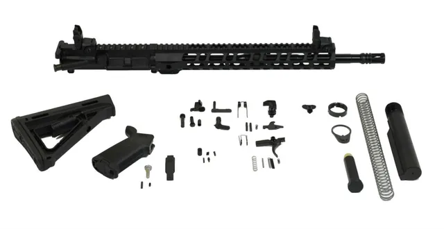 PSA 16" M4 Carbine 1:7 Nitride 13.5" Lightweight M-LOK MOE Freedom Rifle Kit w/ MBUS Sight Set