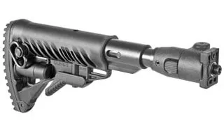 FAB Defense M4 Folding Collapsible Buttstock for VZ58 Polymer Joint Black