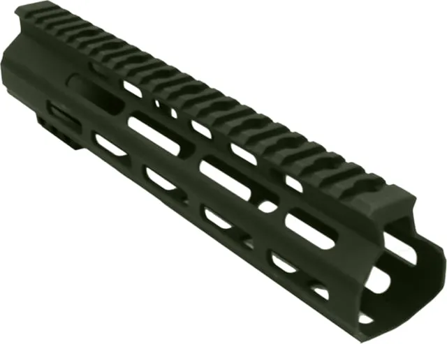 ABC RIFLE COMPANY Custom Ultra Slim AR-15 M-LOK Handguard 10in Cerakote Olive Drab Green