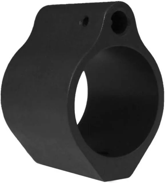 SADLAK Steel Low Profile Gas Block .875 Bore Diameter Black Phosphate Large