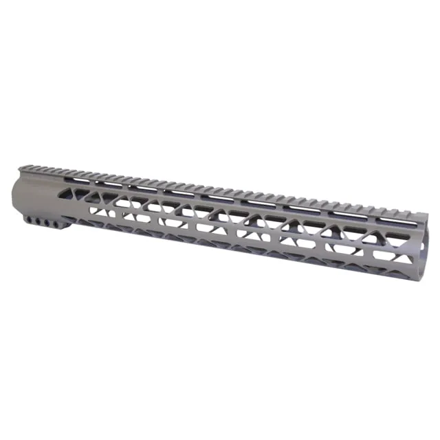 Guntec USA 16.5" AIR-LOK Series M-LOK Compression Free Floating Handguard w/ Monolithic Top Rail .308 Cal Cerakote Flat Dark Earth