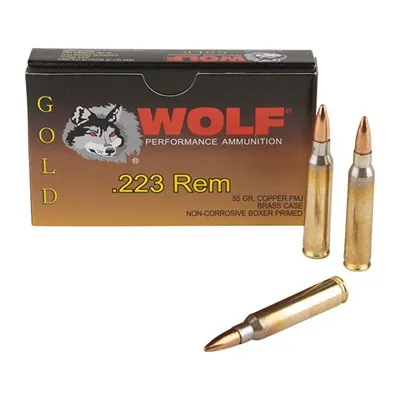 Gold FMJ 223 Remington 55gr Full Metal Jacket 20/Box