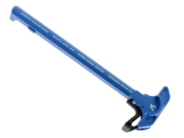 Strike Industries Extended Latch AR Charging Handle AR-15 5.56x45mm NATO Blue