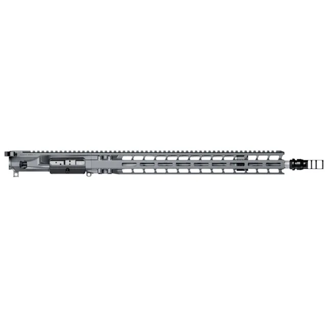 Radian Weapons Model 1 AR-15 6mm ARC 18 inch M-LOK Upper Receiver Fluted Rifle Length 1-7 Twist 5/8x24 Dead Air Keymo Flash Hider Cerakote Grey
