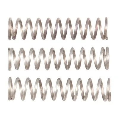 AR-15 Rear Sight Elevation Knob Spring, Silver, 3 Pack
