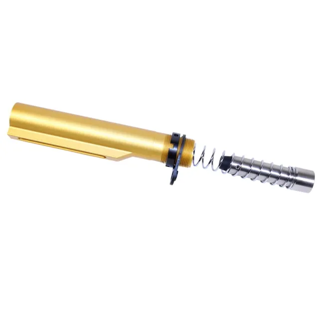 Guntec USA AR 9mm Cal MIL-SPEC Buffer Tube Set Anodized Gold