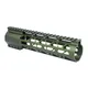 Guntec USA 9in .308 Caliber AIR-LOK Series M-LOK Compression Free Floating Handguard With Monolithic Top Rail Anodized Green