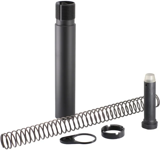 JE Machine Tech AR15 Receiver Extension Pistol Buffer Tube Combo Kit w/o Foam Black PS-BTP COMBO-NF
