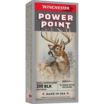Power-Point 300 AAC Blackout 200gr Soft Point Tip 20/Box