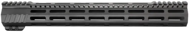 JE Machine Tech AR-15 Ultralightweight Minimalist Partial Top Rail 15 in No Anti Rotation Tabs Black