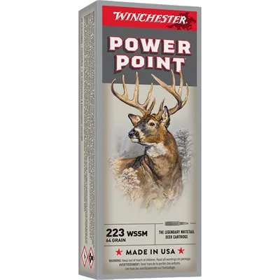 Power-Point 223 WSSM 64gr Soft Point Tip 20/Box