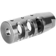 Tacfire Compact Compensator 5/8"-24 tpi for AR-10, Stainless Steel
