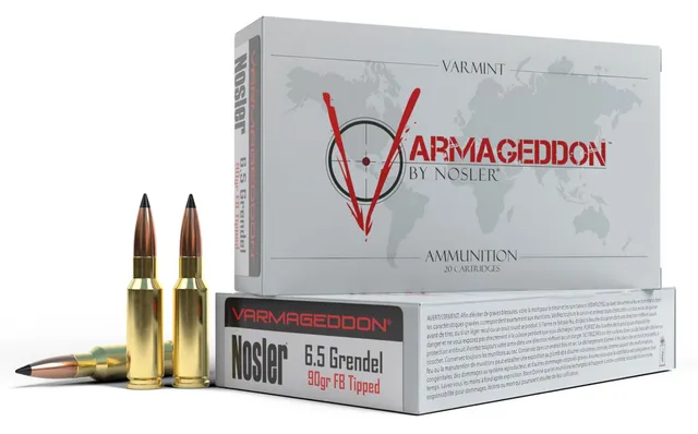 Nosler 6.5 Grendel 90 grain Varmageddon Rifle Ammo, 20/Box
