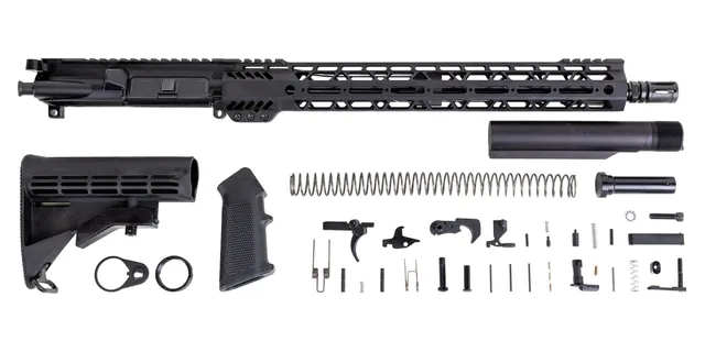 PSA 16" M4 Carbine-Length 5.56 NATO 1:7 Nitride 15" Lightweight M-LOK Freedom Rifle Kit