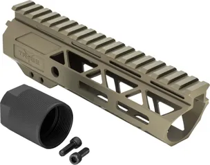 TRYBE Defense Magnesium Alloy Go Fast Ultra Lightweight Handguard Full Top Rail M-LOK FDE 7in