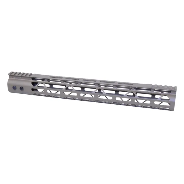 Guntec USA MOD LITE Skeletonized Series M-LOK Free Floating Handguard w/ Monolithic Top Rail 15in Cerakote Flat Dark Earth