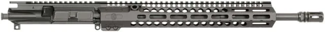 Midwest Industries Combat Rail HD .223 Wylde 16inch Upper Receiver Group CORE Mid-Length 1-8 Twist 1/2x28 Threads A2 Hardcoat Anodize Black