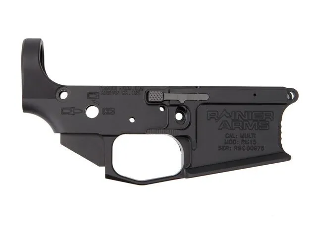 Rainier Arms AR-15 UltraMatch Billet Ambi Lower Receiver MOD 3 -W/O QD