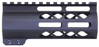 Guntec USA AR-15 5in Air-Lok Series M-LOK Compression Free Floating Handguard w/ Monolithic Top Rail Anodized Black