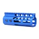 Guntec USA 5" Ultra Lightweight Thin M-LOK Free Floating Handguard w/ Monolithic Top Rail Anodized Blue