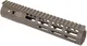 Troy Industries SOCC Gen 2 Free Float M-LOK Handguard AR-15 Aluminum Battle Rail FDE 10.5in