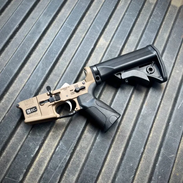 IC Forged Complete Ambidextrous Lower Receiver, FDE