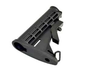 JE Machine Tech AR-15 Mil-Spec 6-Position Standard Carbine Buttstock Black