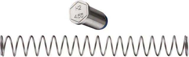 Maxim Defense Industries CQB Buffer & Spring - H2 - 4.5 oz. Silver/Blue