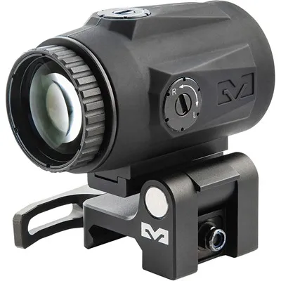 Mmx4 4x Micro Magnifier W/Quick Flip Mount Black