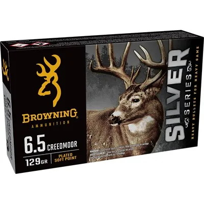 Silver 6.5 Creedmoor 129gr Plated Soft Point 20/Box