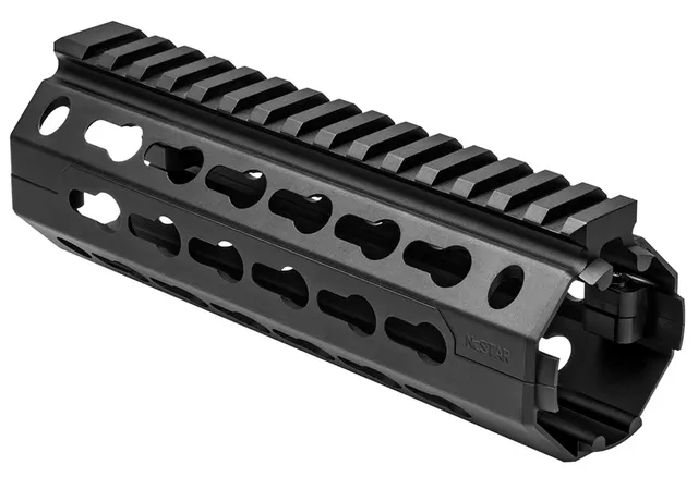 NcStar KeyMod 6.5" AR-15/M4 Carbine Length Handguard, Anodized Black