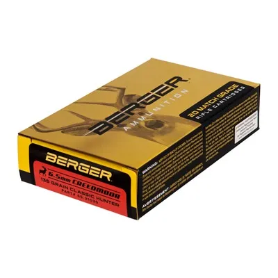 6.5mm Creedmoor 135gr Hybrid Boat Tail 20/Box