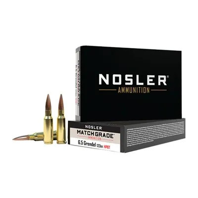 Match Grade 6.5 Grendel Ammo - 6.5mm Grendel 123gr Cc Hollow Point Boat Tail 20/Box