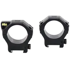 Bubble Level Precision Ultralight Ms Rings 34mm X-High (1.5") Black 2/Pk