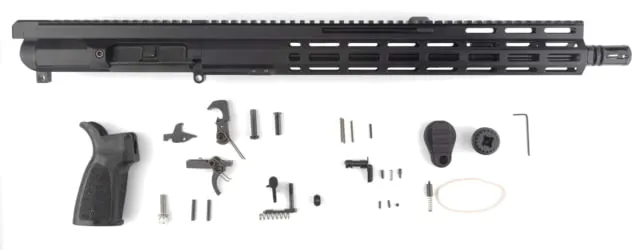 FM Products MIKE-15 .223 Wylde Gen 2 Build Kit 16in Intermediate 4-Position Front Charge 15.5in M-LOK Handguard A2 Flash Hider Black