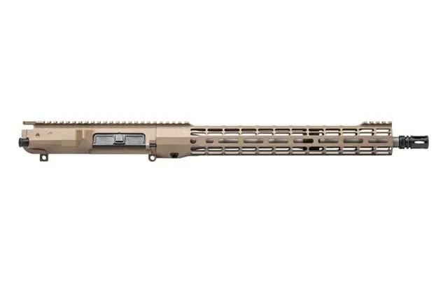 Aero Precision M5 Complete Upper Receiver 16in .308 SS Mid Barrel w/ATLAS S-ONE 15in M-LOK Handguard Anodized Flat Dark Earth